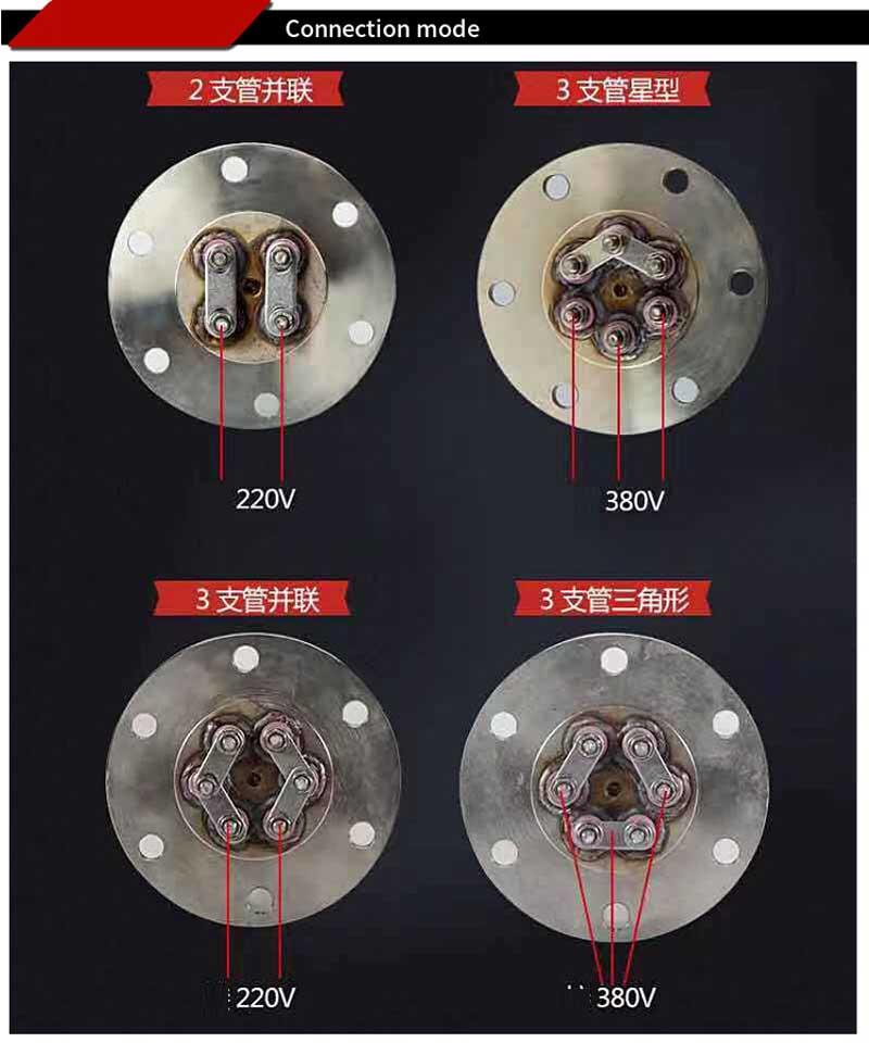 3 Phase 380V Flange Type Immersion Heater Wiring diagram